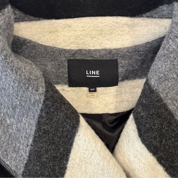 Line Blossom Wool Blend Jacket, Black Grey, Size Small, Classic Quiet Luxury - Picture 3 of 10